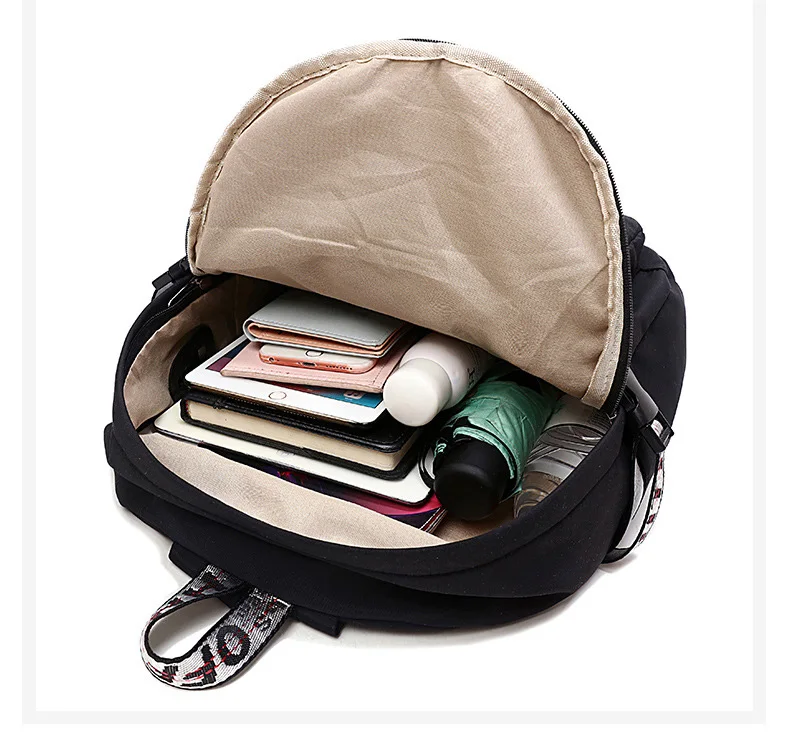 2019 Brand Design Women Casual Nylon Backpack Purse Teenager Girls Pink School Bags Ladies Bow Backpack Big Travel Rucksack Bags (5)