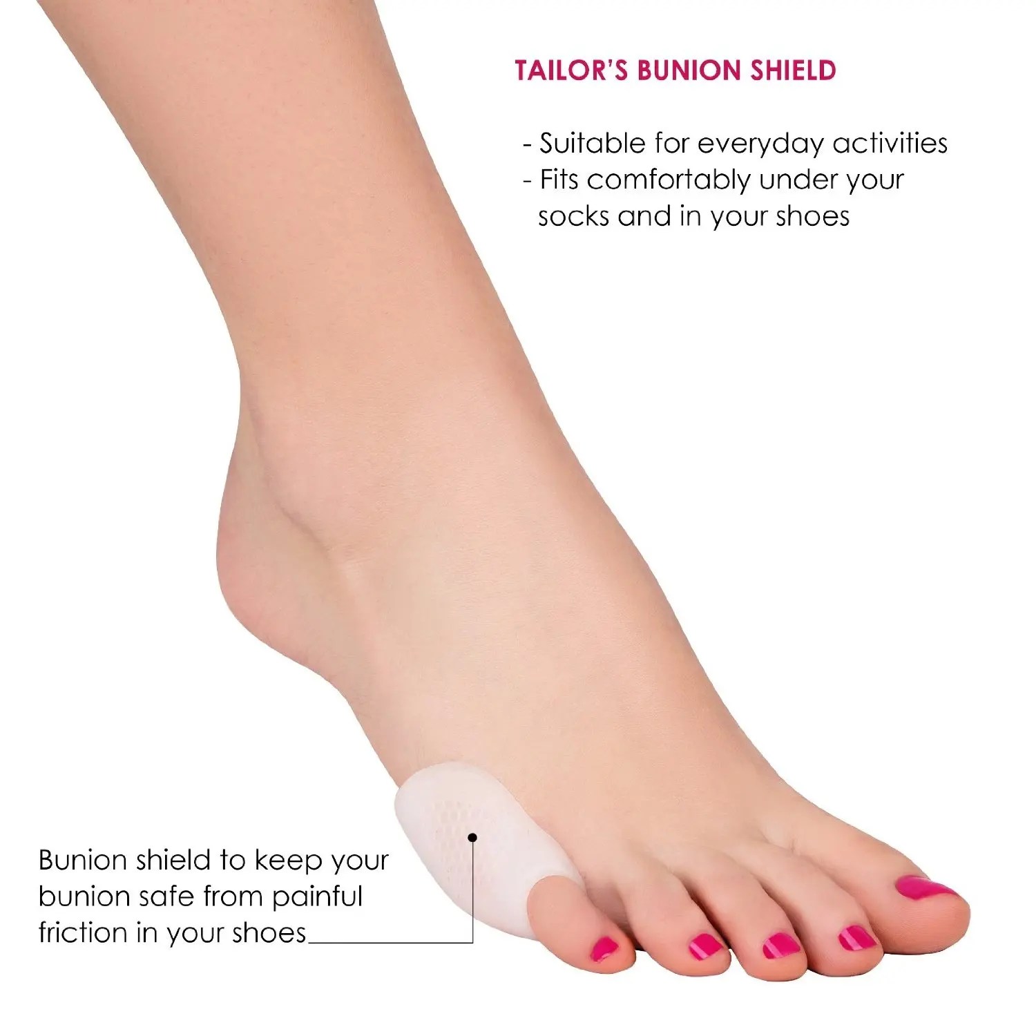 2pcs Silicone Gel Bunion Protector Toe Straightener Separator Thumb Valgus Little Toe Corrector Orthopedic Pain Relief Z24901