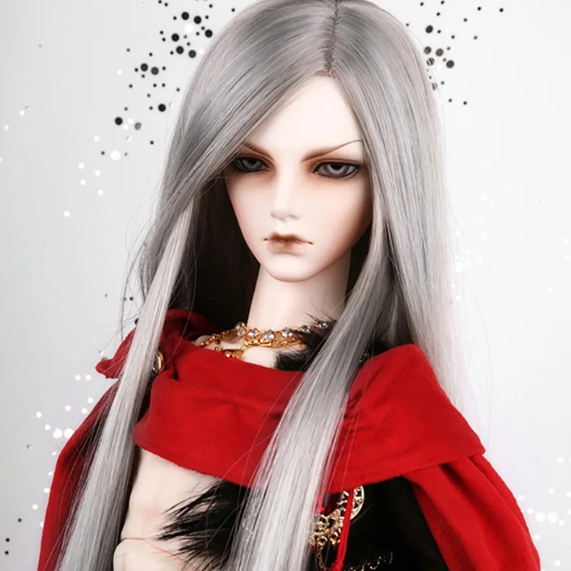 Bybrana 1/3 1/4 1/6 1/8 BJD парик высокой температуры длинные черные прямые волосы MSD SD Yosd для