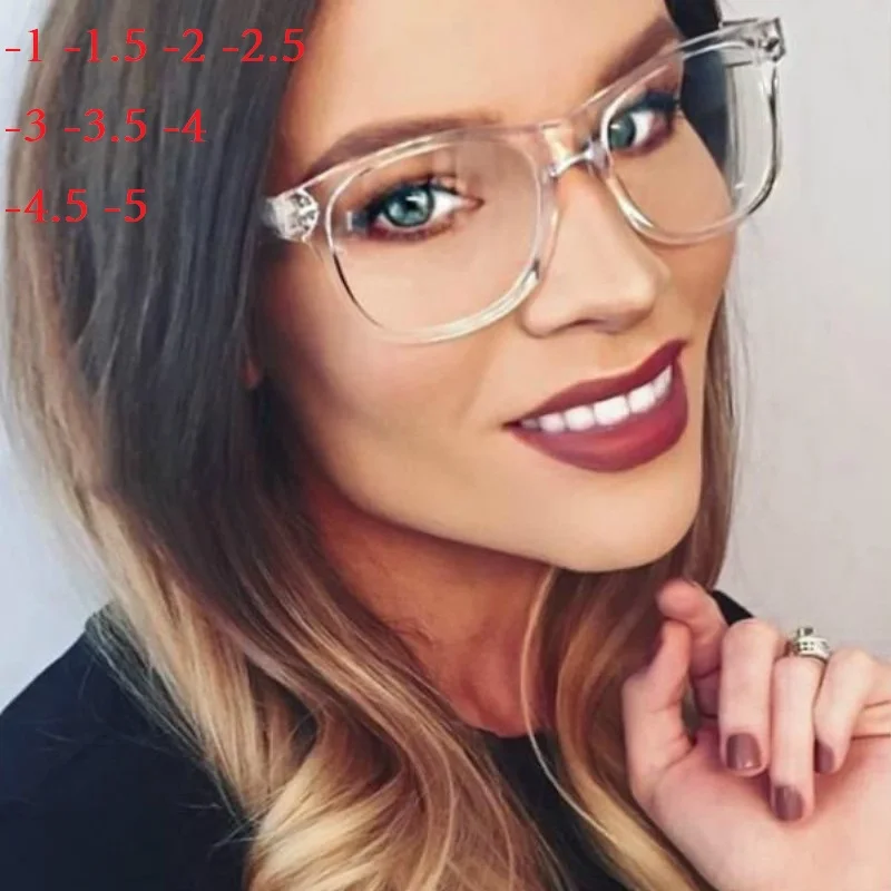 Piazza Finito Miopia Occhiali Degli Uomini Delle Donne Breve vista Occhiali  Da Vista Clear Frame Miopia Occhiali 1 1.5 2 2.5 3 3.5 4 4.5 5|Eyewear  Accessories| - AliExpress