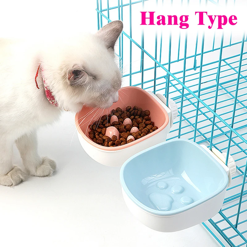 

Dog PP Hang Type Bowl Slow Eating Healthy Feeding Cats Feeder Feeding Food Water Pets Food Bowls For Dogs Prevent Choking Dish