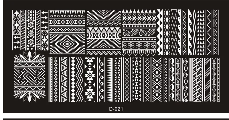 21 1 Pcs Stainless Steel Mixed Designs Nail Stamping Plates DIY Nail Designs Manicure Image Plate Stencil 23 Styles - Цвет: 21