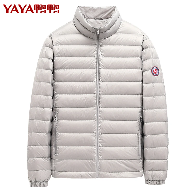 Duck Duck Autumn and Winter New down Jacket Men's Short Stand Collar Lightweight Warm Fashion and Handsome Eiderdown Outerwear