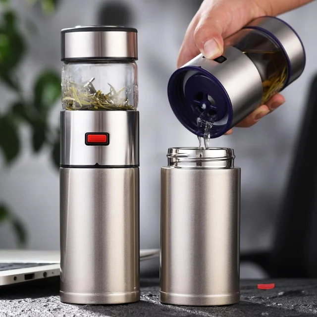Drink Bottle Tea Thermo - Thermos Vacuum Flask Tea Water Filter Stainless  Steel - Aliexpress