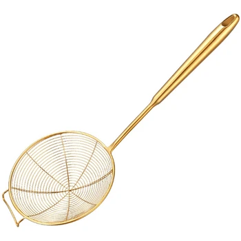 

Strainer Mesh Hot Pot Skimmer Strainer Oval Fine Mesh Food Oil Strainer Ladle Strainer