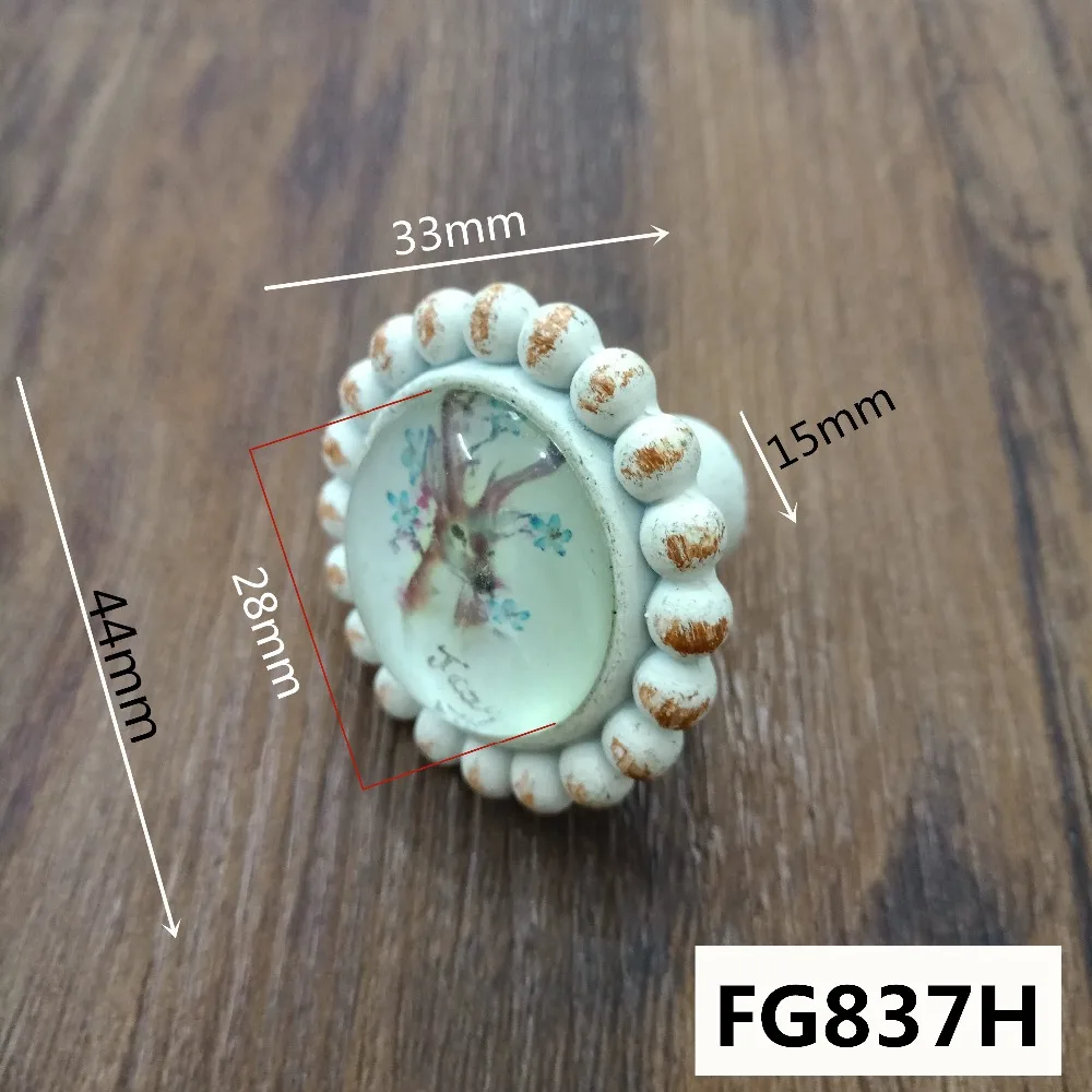 FG837昆虫动物系列复古水晶拉手8款=选项H北欧雄鹿