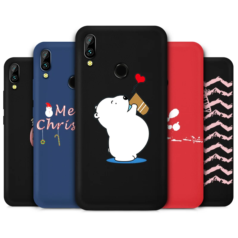 Карамельный цвет, чехол для huawei Nova 2 4 Honor Play Y5 Y6 Y9, силиконовая задняя крышка для OnePlus 5 T, черные матовые чехлы для телефонов