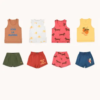 

Pre-sale Toddler Boys Girls White T Shirt Children Summer Clothes Fashion Letter Pattern Tess Boy Tshirt Kids Rainbow T Shirt