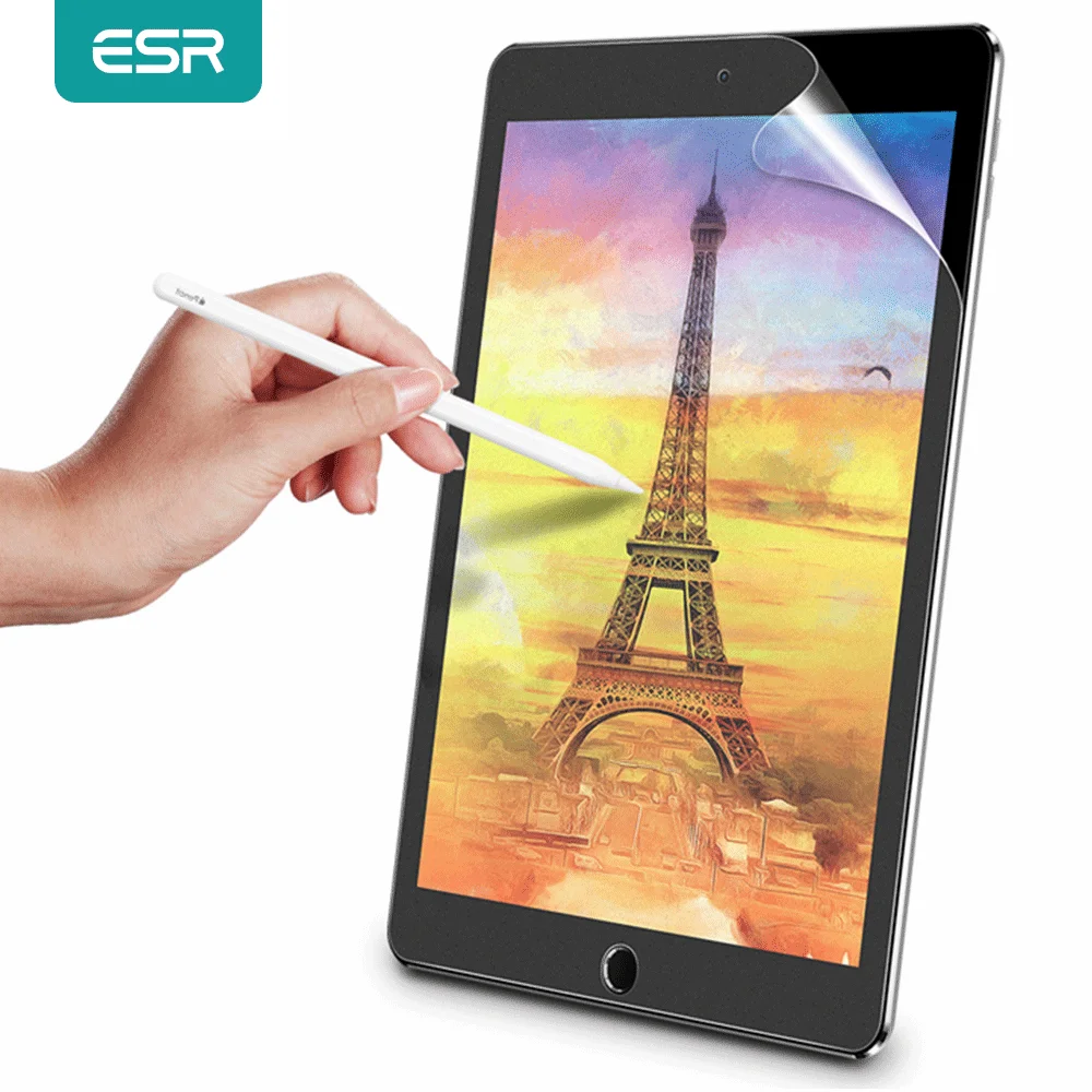 ESR Paper Feel Screen Protector Film Matte PET Anti Glare Painting For Apple iPad 7 9.7 Pro 10.2 10.5 12.9 inch mini 1 2 3 4 5