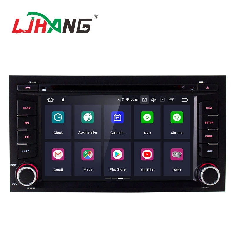 Discount LJHANG 1 Din Android 9.0 Car DVD Player For Seat Leon 2014 2015 2016 2017 Multimedia Radio GPS Navigation WIFI Auto Stereo IPS 1
