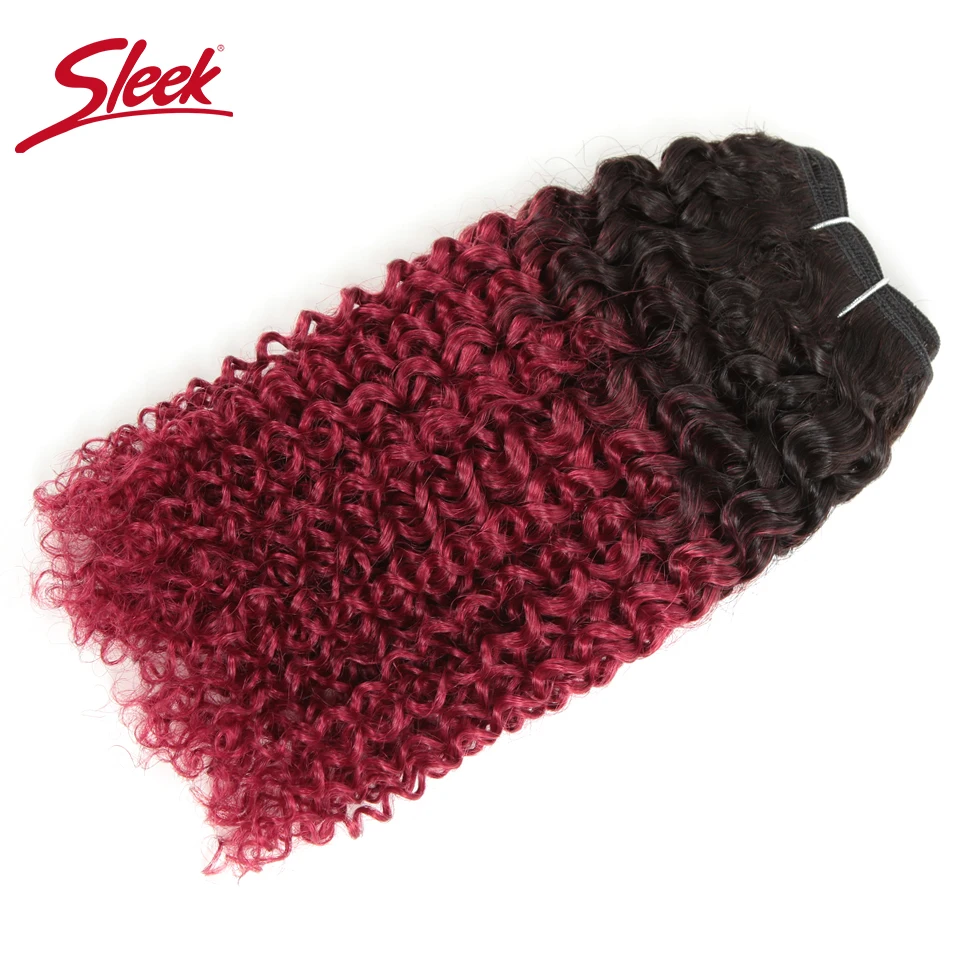 Sleek Afro Kinky Curly Weave Ombre T1b/Purple T1B/99J T1b/Blue T1B/99J Double Drawn Remy Mongolian Human Hair Bunldes human hair extensions human hair bundles human hair bulk