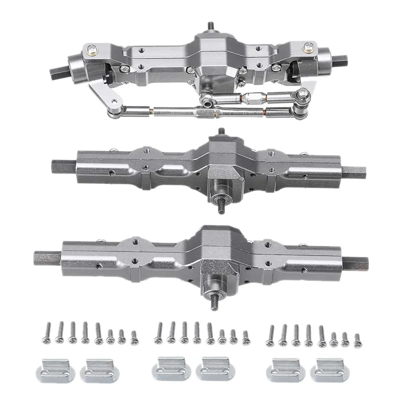 

Upgrade Metal Front/Rear Bridge Axle Set for WPL C14 C24 B14 B24 RC Truck RC Car Parts