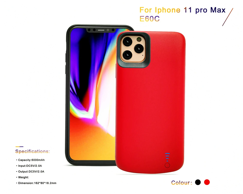 Чехол для внешнего аккумулятора для iPhone 11 Pro Max, запасной внешний аккумулятор, чехол для зарядки телефона, чехол для iPhone 11 Pro, чехол для зарядного устройства s