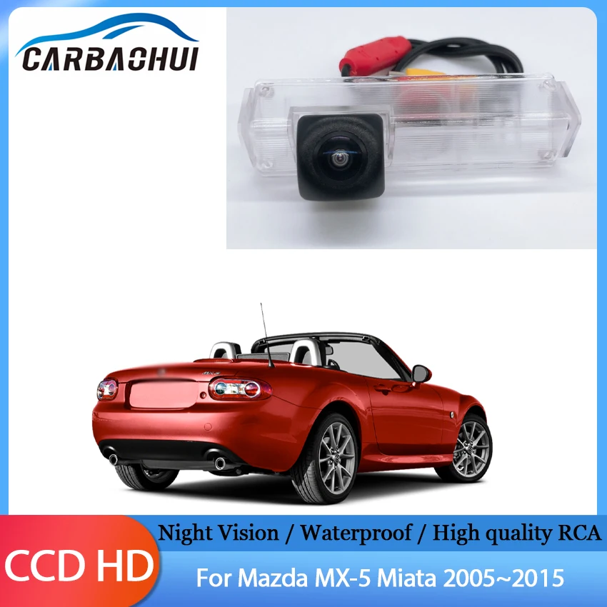 

Rear view camera CCD Night Vision Backup Parking CAM For Mazda MX-5 Miata 2005 2006 2007 2008 2009 2010 2011 2012 2013 2014 2015