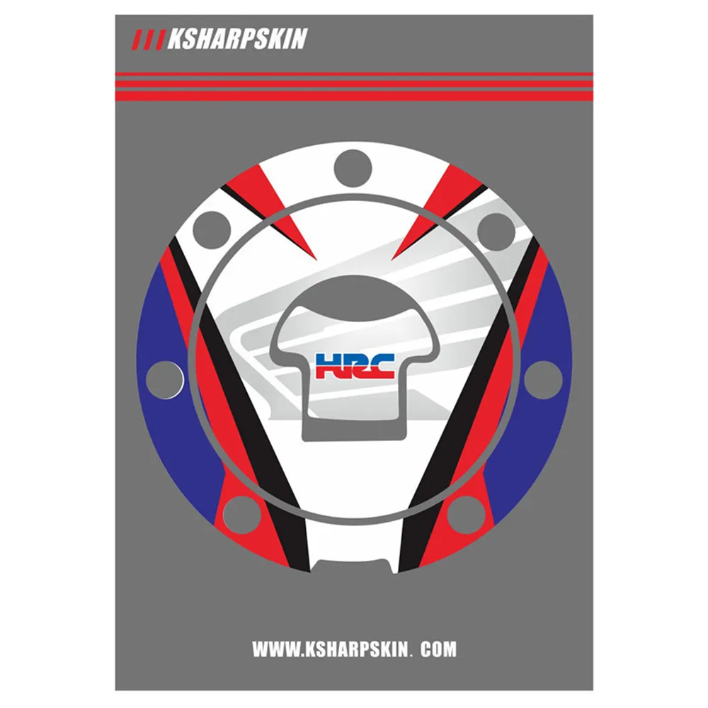 Auto parts motorcycle stickers 3D tank caps filled cover decals for HONDA HRC