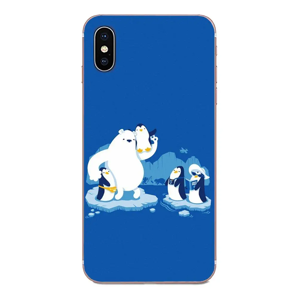 Мягкая одежда с принтом милой к коже Детские Пингвин для huawei Honor 4C 5A 5C 5X6 6A 6X7 7A 7C 7X8 8C
