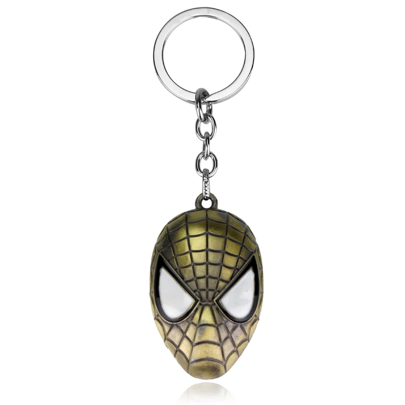 Portachiavi Marvel Legends Avengers Portachiavi Spiderman Mask Portachiavi Spider-Man Movie Periferico Moda Ciondolo Regali Portachiavi
