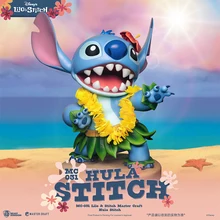 

Beast kingdom Disney Lilo & Stitch Straw skirt Limited Edition Peripheral Hand-made Scene Decoration Toy Collection Gift