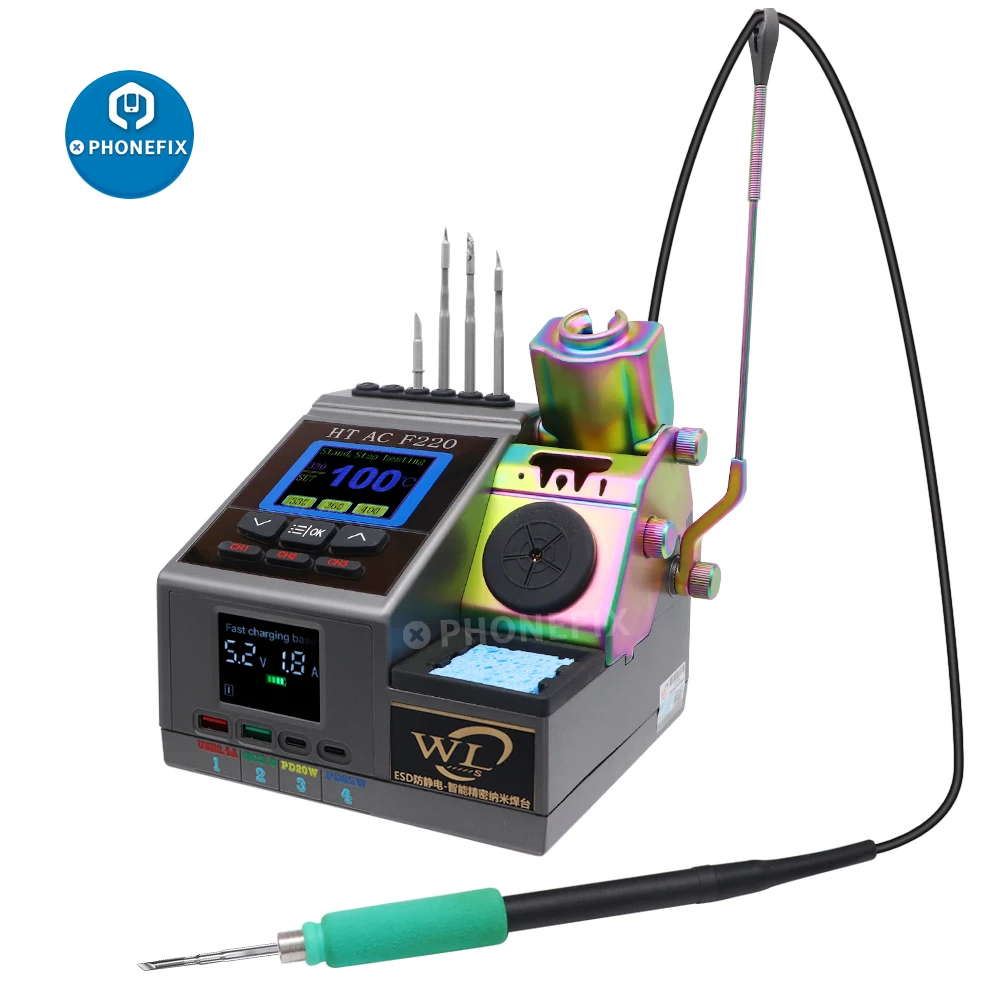 Wl Ht Ac F220 Nano Soldering Station With C245 C210 C115 Jbc Soldering Handle Soldering Iron