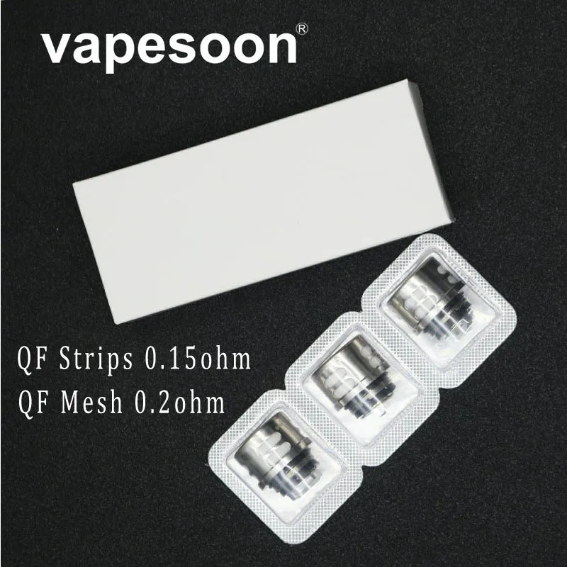 

9pcs Replacement QF Strips meshed 0.2ohm QF Vape Coil For SKRR Tank Vaporizer Luxe Kit Atomizer Core