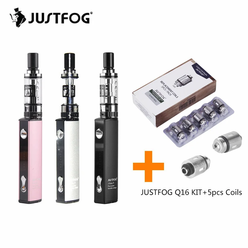 Набор для вейпа JUSTFOG Q16 стартовый набор аккумулятор 900 мА/ч бак атомайзера 2 мл