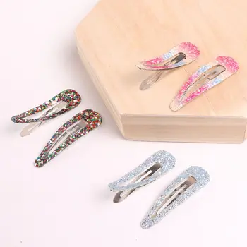 

30 Pcs/set 5CM Children Sequin Hair Clip Headdress Cute Baby Girls Hair Accessories Shiny Hairgrips Baby Hairpins BB Clips Kids