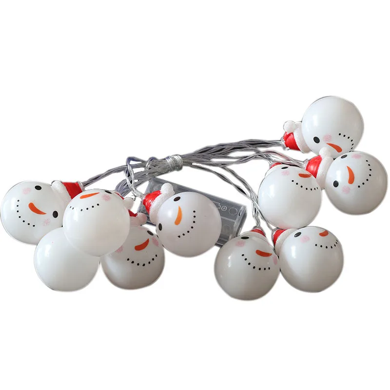 1 м 10LED Новогодняя гирлянда, сказочный светильник, Санта Клаус, снеговик, рождественские украшения для дома, Рождественская гирлянда, Navidad Natale