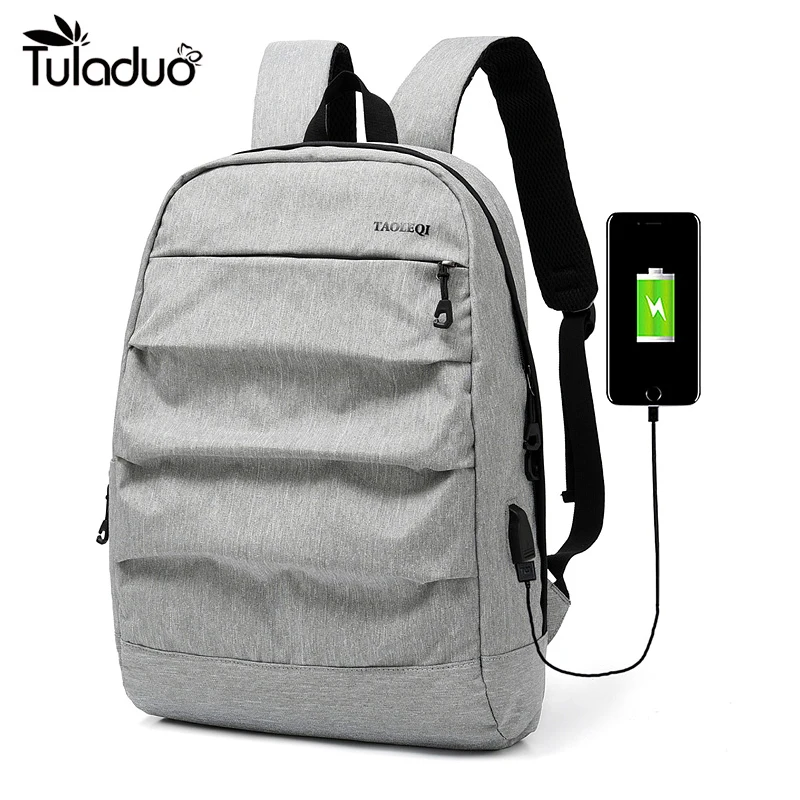 15 inch laptop backpack usb charging anti theft backpack men travel backpack waterproof school bag male mochila