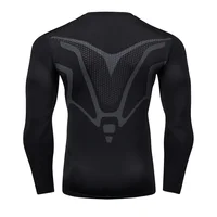 Men's T-shirt Men Running Sport T Shirt Men Compression Fitness Tops Tee Quick DryTight Training Gym Sport Running Shirts Jersey 2