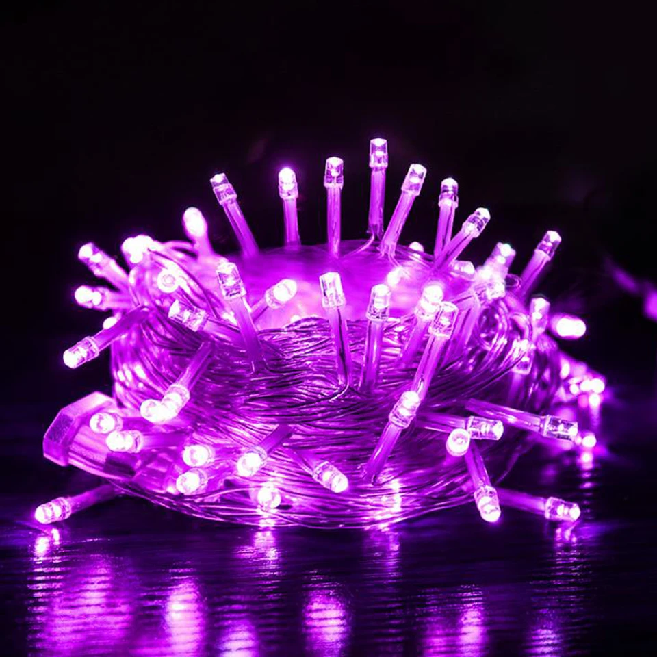 

AC110/220V LED String Christmas Lights 10M 100Led with 8 Modes Christmas Decorations for Home / Holiday / Party / Wedding / Xmas
