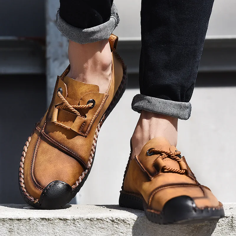 genuine leather men hiking shoes cross-border climbing mountain trekking shoes sport walking outdoor hiking shoes sneakers men genuine leather men hiking shoes cross-border climbing mountain trekking shoes sport walking outdoor hiking shoes sneakers men