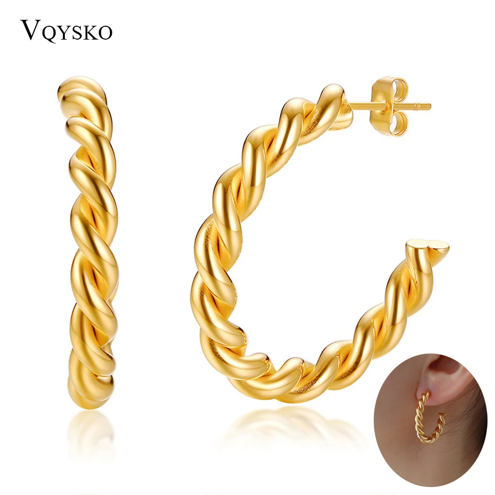 Hoop earrings on sale. Fine Cubic Zircon Rose Gold Hoop Earrings wholesale  | JR Fashion Accessories