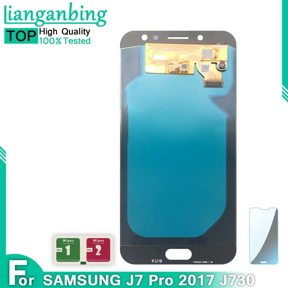 ЖК дисплей Super AMOLED с сенсорным экраном и дигитайзером в сборе для Samsung Galaxy J7 Pro 2017