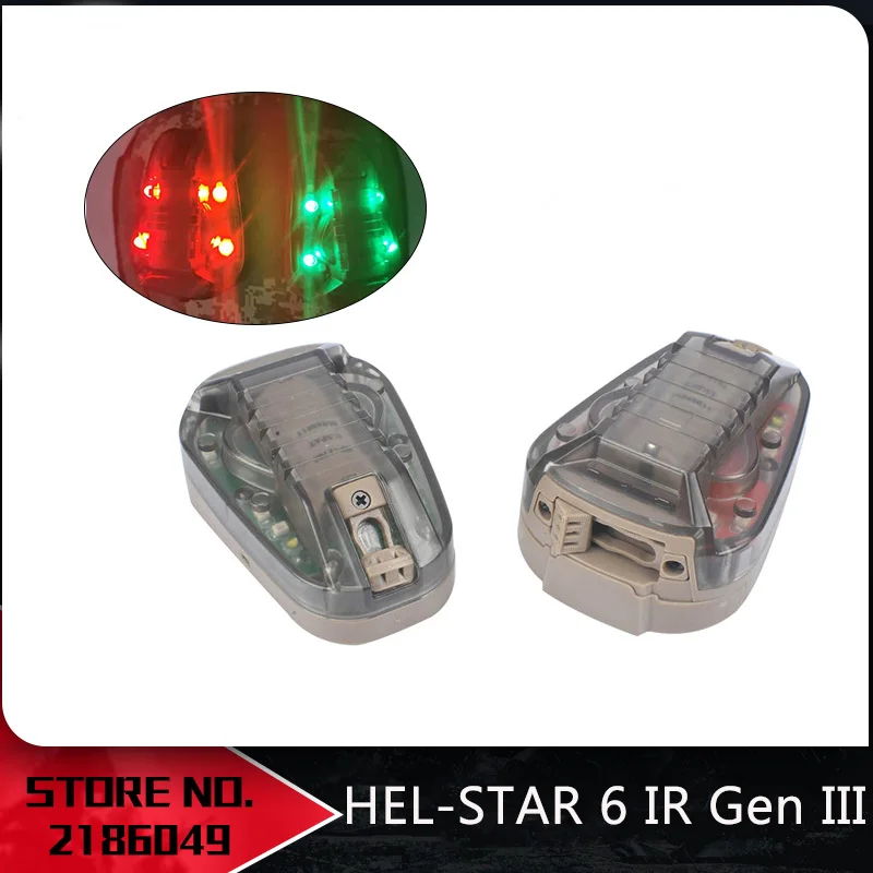 Страйкбол безопасности флэш HEL-STAR 6 IR Gen III шлем Hel светильник тактический охотничий спасательный Шлем тактический светильник