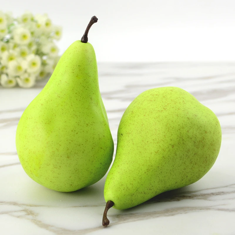 Simulation Artificial Pear Fruit Home Decoration Vivid Photography Props Plastic Foam Home Table Decor