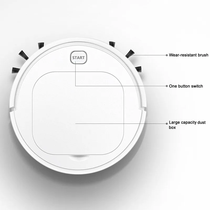 Автоматический умный робот-пылесос, перезаряжаемый, для уборки краев, всасывающая уборочная машина, мини-пылесос, робот-пылесос для уборки пыли