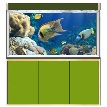 

[JQ-0013] Fish Tank Background HD Ocean Series Aquarium Sticker Mural Decoration Painting Pattern Size Can Be Customized