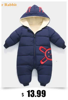 2020 Overalls Winter Jumpsuit Baby Newborn Plus velvet snowsuit Snow Wear Coat Boy Warm Romper down Cotton Girl clothes Bodysuit