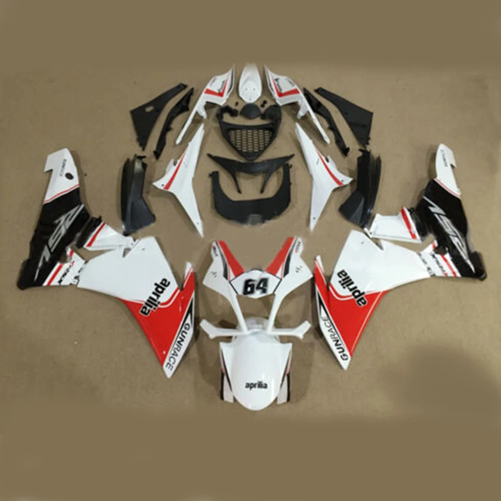 Впрыска ABS полный набор обтекателей Панель подходит для Aprilia RSV4 1000 2010 2011 2012 2013 белый красные, черные - Цвет: As the picture