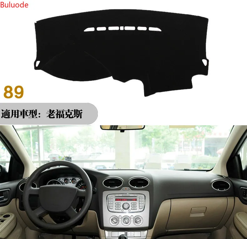 

For Ford Focus 2 MK2 2005 2006 2007-2011 Dashboard Mat Cover Dashmat Pad Anti-UV Sun Shade Instrument Carpet Car Accessories LHD
