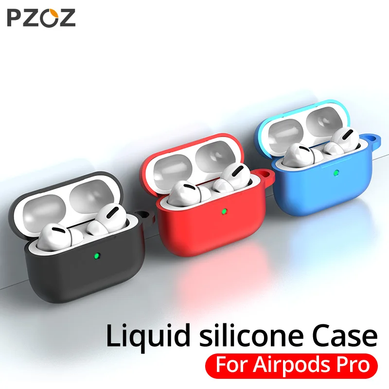Чехол PZOZ для Apple Airpods Pro силиконовый защитный чехол Bluetooth наушников мягкий Airpod pro