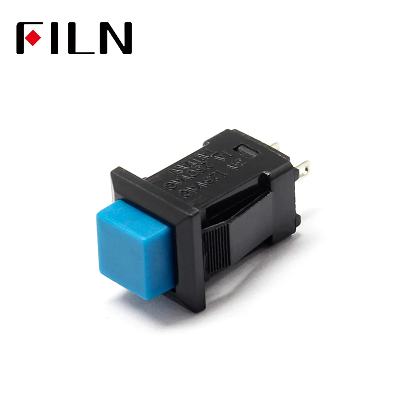 Plastic 10.5mm Square Push Button Switch For Car Modification Light Automatic Lock 250v 1A Sell At A Loss USA (8)