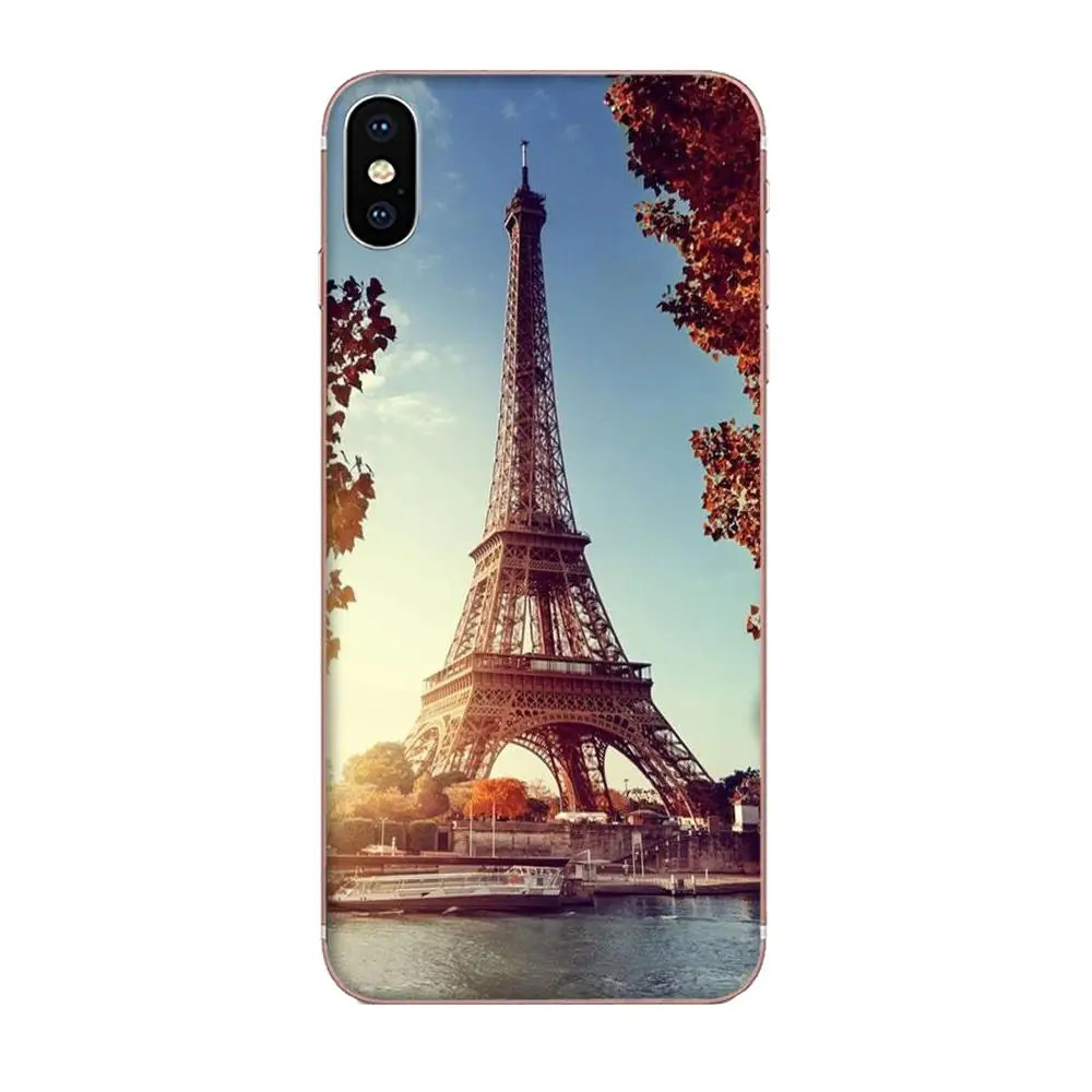 Рисунок Эйфелевой башни для Motorola Moto G G2 G3 G4 G5 G6 G7 Plus мягкая кожа|Бамперы| |