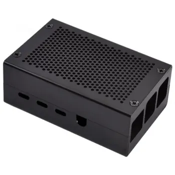 

For Raspberry Pi 4 Model B+ Aluminum Case Protective Shell Metal Enclosure Silver Black Case For Raspberry Pi