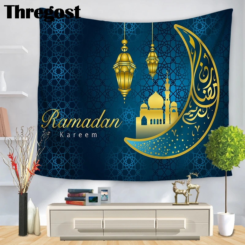 Thregost Arabian Ramadan настенный гобелен Современная Настенная подвесная прямоугольная, ТКАННАЯ домашняя декоративная настенная вешалка гобелены