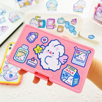 

1pcs Kawaii Rabbit Journal Decorative Stickers Paper Cute Funny Scrapbooking Stick Label Diary Album Stationery Stickers