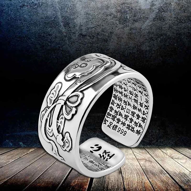 

2019 Anel Feminino Manufacturers Men Alexandrite Direct Marketing New Luck Sutra S925 Pure Bracelet Ring Restoring Ancient Ways