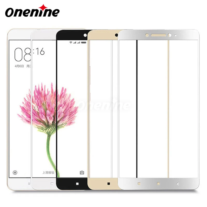 Защитная пленка Onenine 4D для Xiaomi Max 2 закаленное стекло с полным покрытием изогнутая