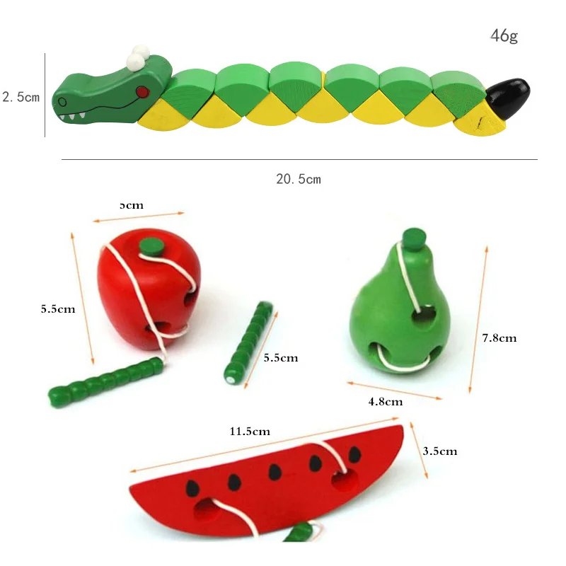 Baby Montessori Educational Math Toy Wooden mini Circles Bead Wire Maze Roller Coaster Abacus Puzzle toys For Kids Boy Girl Gift 4