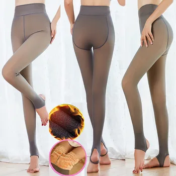 

2020 New Thicken Thighs Thin Black Stockings Women Panties Flawless Legs Warm Fleece Villi Thickened Pantyhose